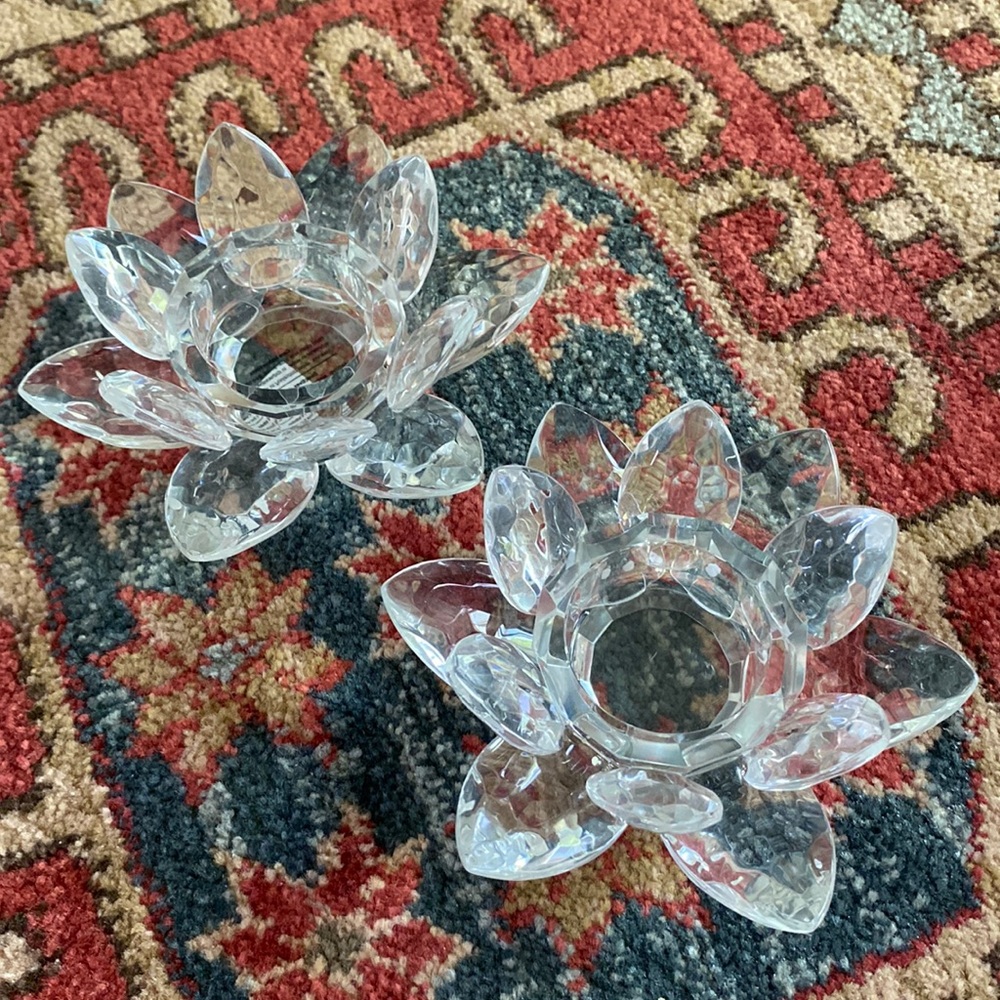 Bowring Lotus Tealight Holders Set of 2